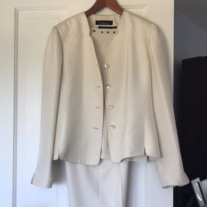Vintage 90s Dana Buchman Pantsuit with Knit Top